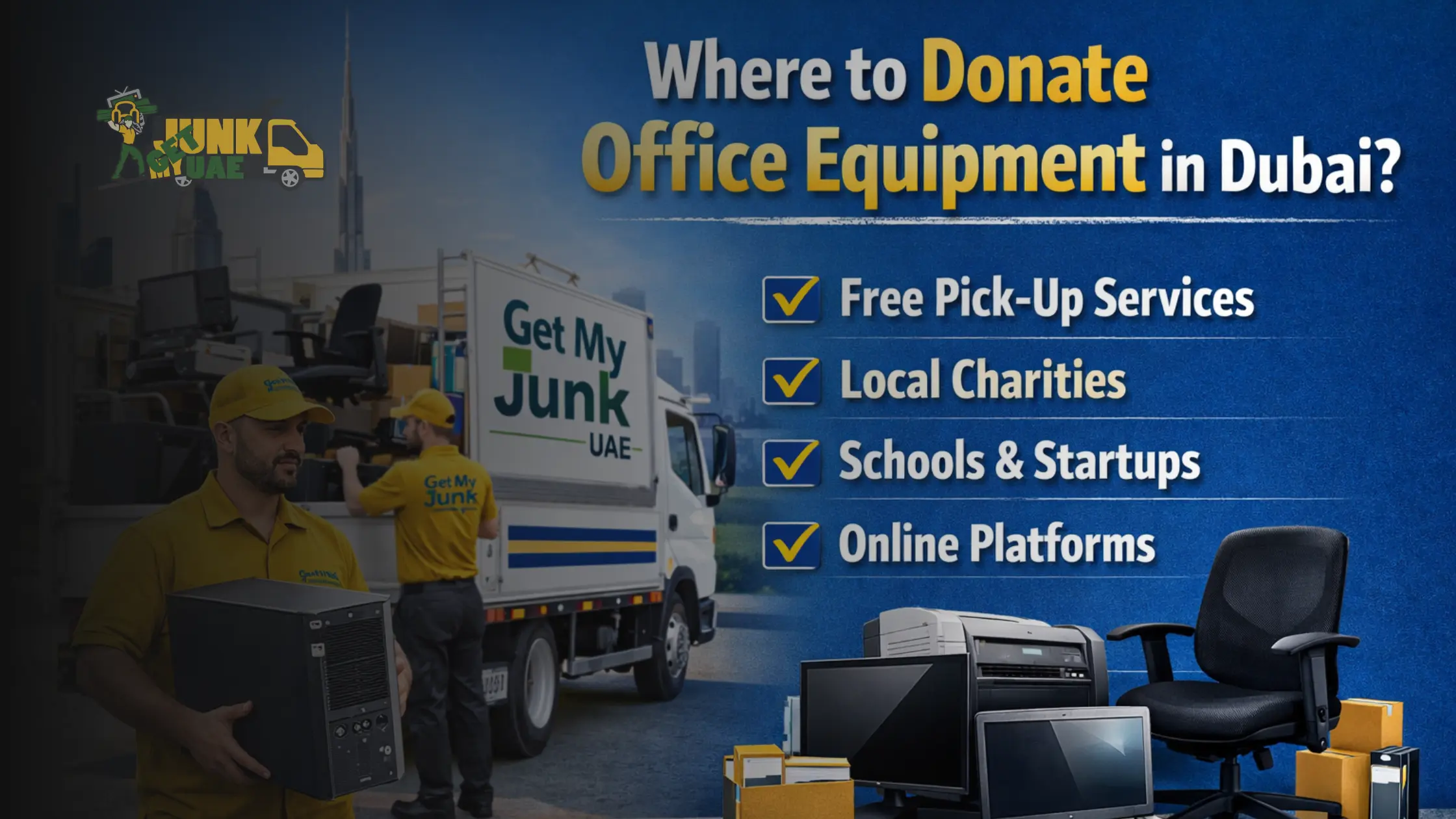 Where to Donate Office Equipment Dubai